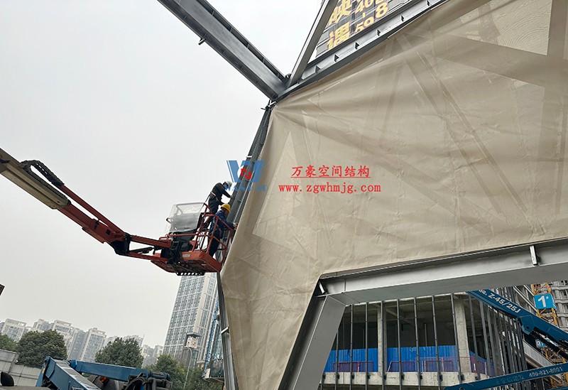 成都中建錦源匯膜結(jié)構(gòu)項(xiàng)目工程最新進(jìn)展 成都中建錦源匯膜結(jié)構(gòu)項(xiàng)目工程最新進(jìn)展