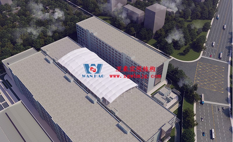 浙江真愛毯業(yè)科技有限公司廠房三屋面膜結(jié)構(gòu)工程開始施工 浙江真愛毯業(yè)科技有限公司廠房三屋面膜結(jié)構(gòu)工程開始施工