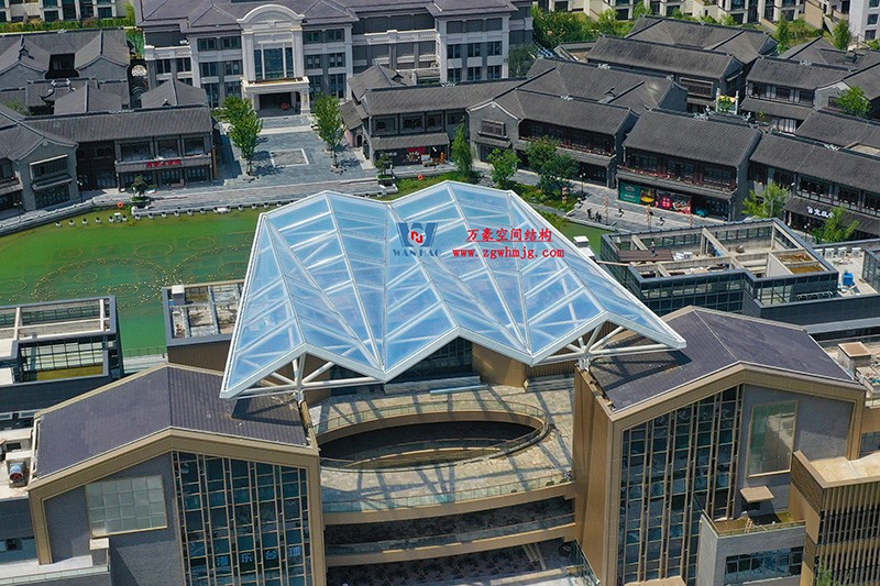 合肥文一塘溪津門天幕鋼結構及ETFE氣枕膜工程完工 合肥文一塘溪津門天幕鋼結構及ETFE氣枕膜工程完工