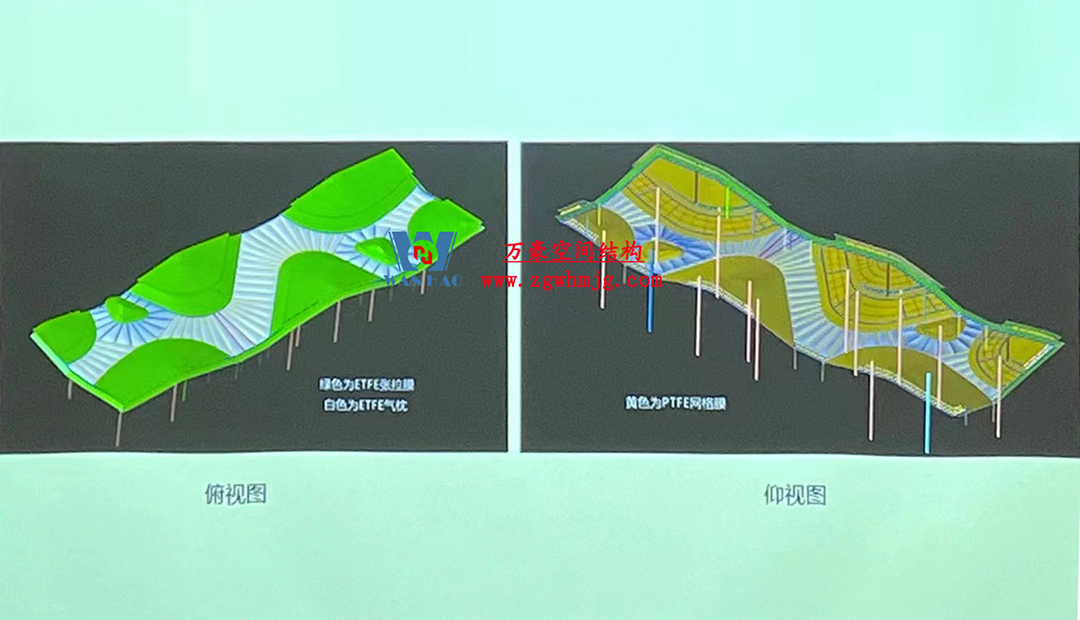 案例欣賞/復雜鋼膜結構建筑/杭州博多森谷ETFE氣枕連廊天幕項目 案例欣賞/復雜鋼膜結構建筑/杭州博多森谷ETFE氣枕連廊天幕項目