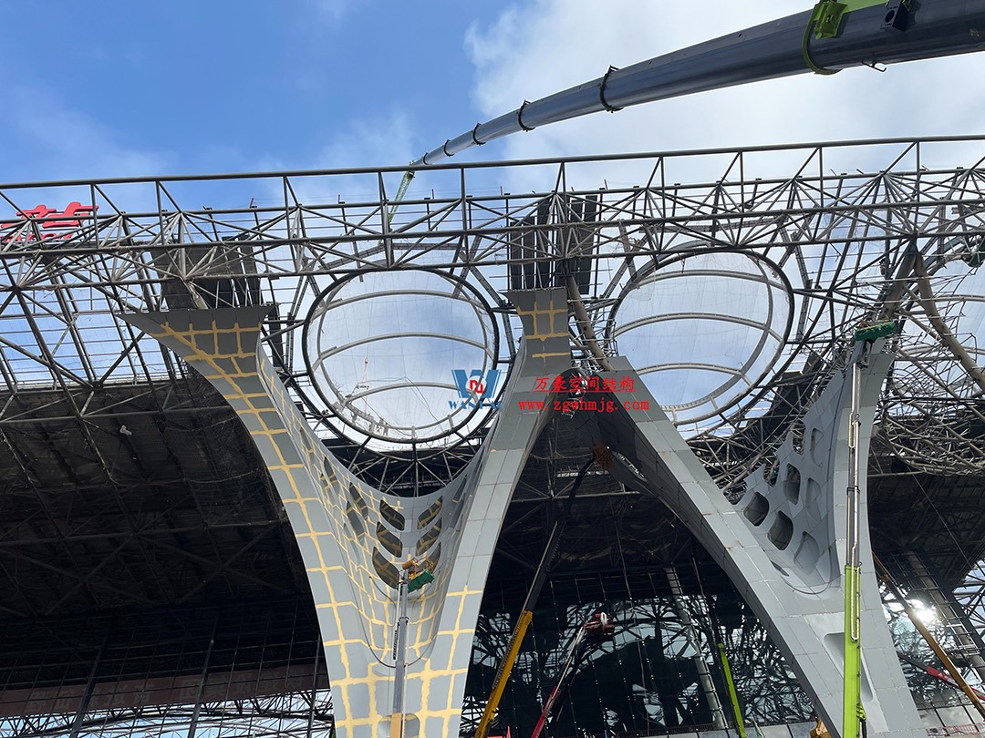 重慶東站站房正在加速建設，全力繪就項目新篇章